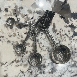 Decorative Silver Measuring Spoons